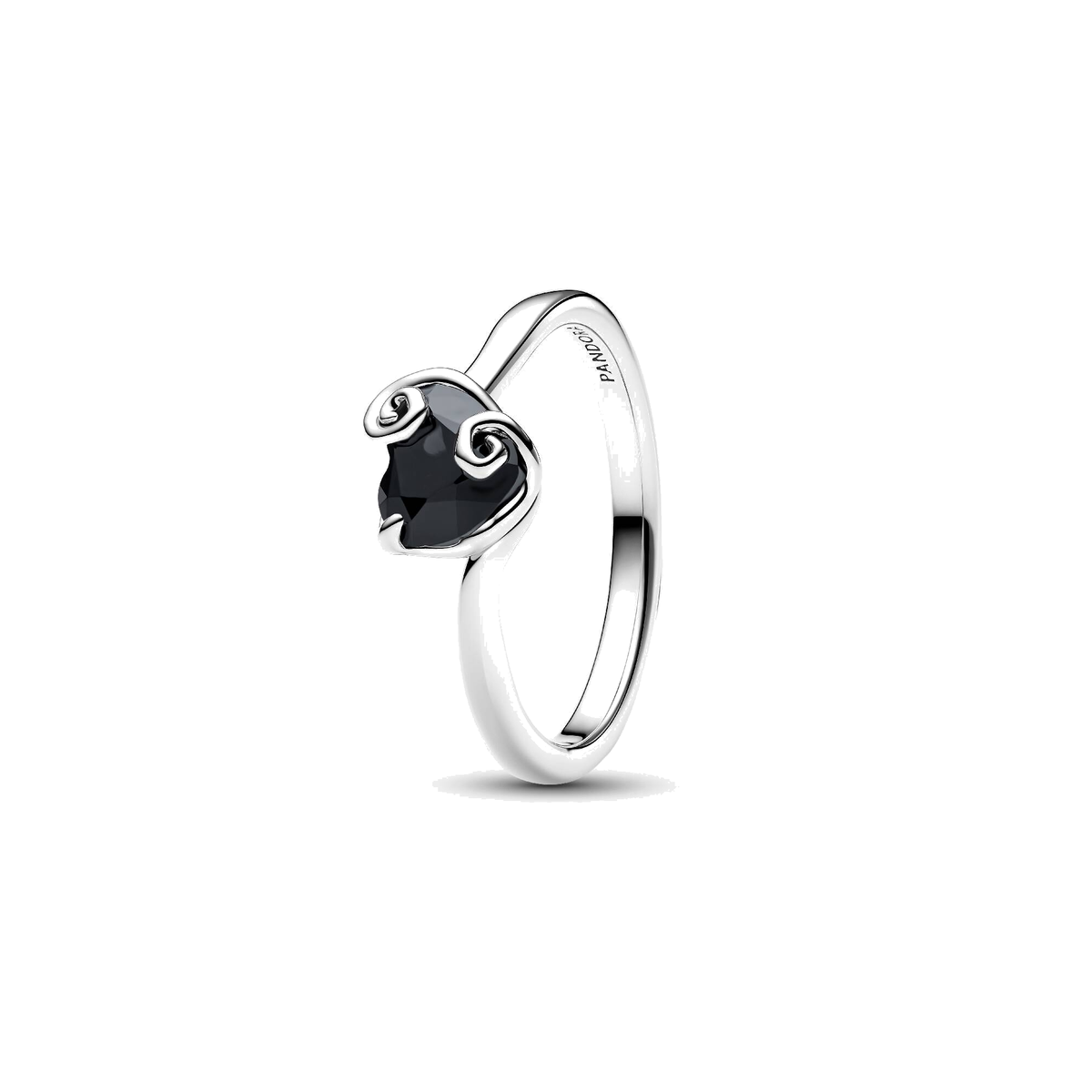 Anillo Pandora Corazón Negro Jack de Pesadilla antes de Navidad - Bijuvera