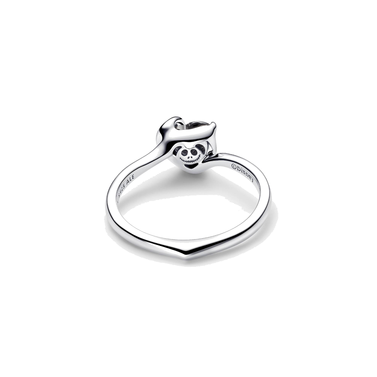 Anillo Pandora Corazón Negro Jack de Pesadilla antes de Navidad - Bijuvera