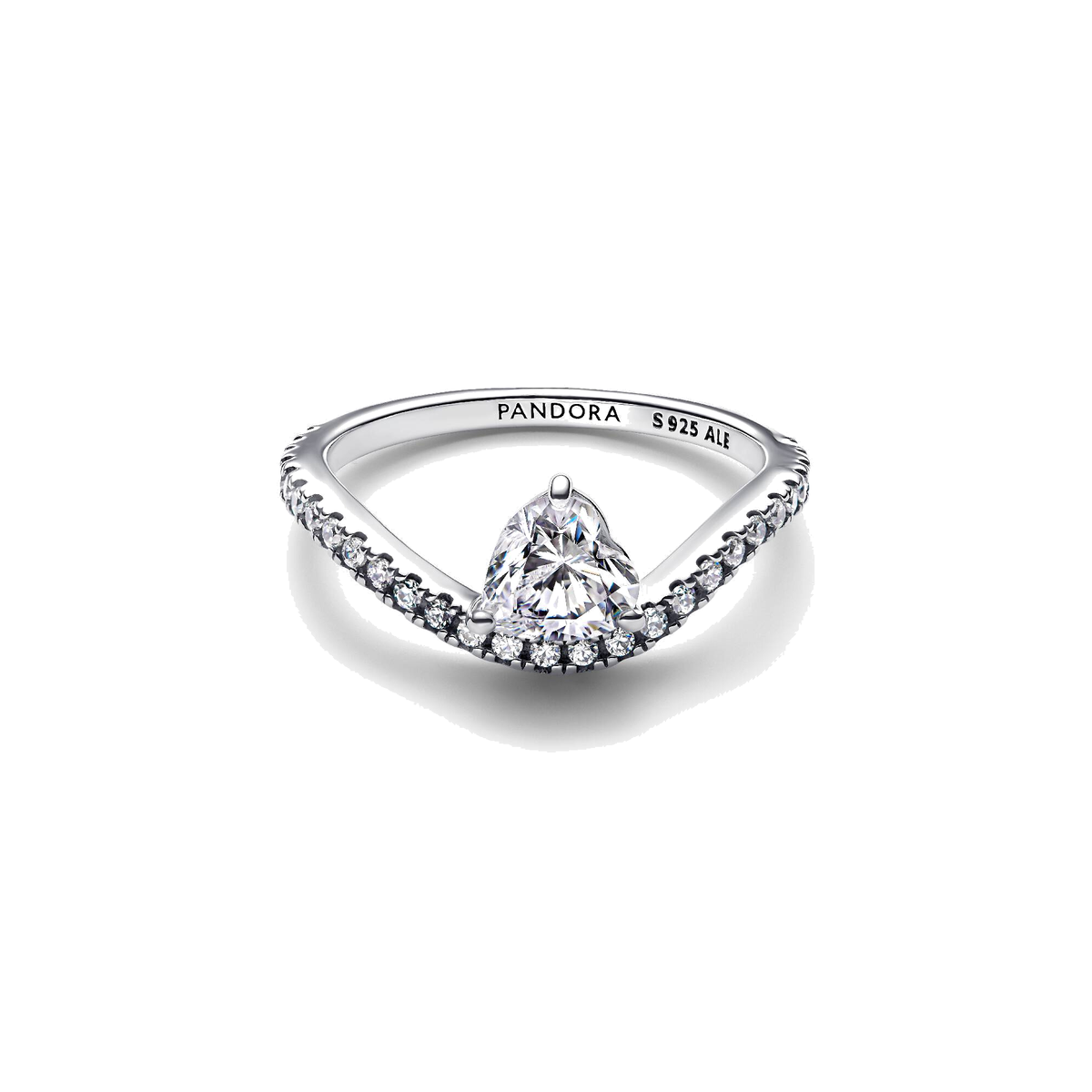 Anillo Pandora Corazón Ondulado en Pavé - Bijuvera