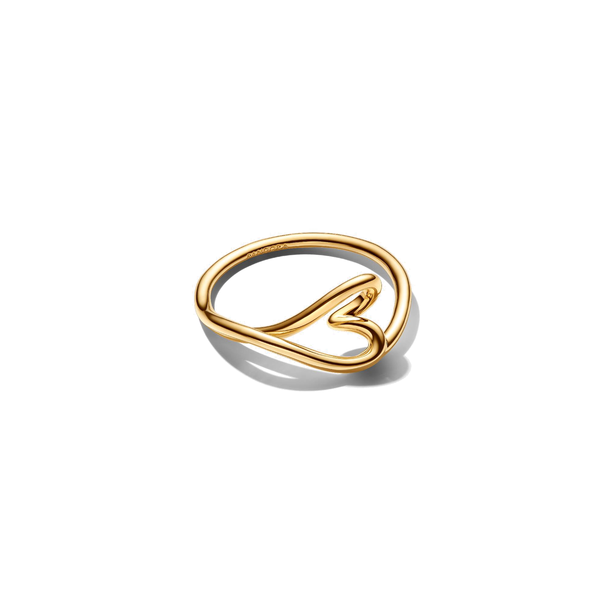 Anillo Pandora Corazón Pequeño Forma Orgánica - Bijuvera