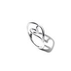 Anillo Pandora Corazón Pequeño Forma Orgánica - Bijuvera