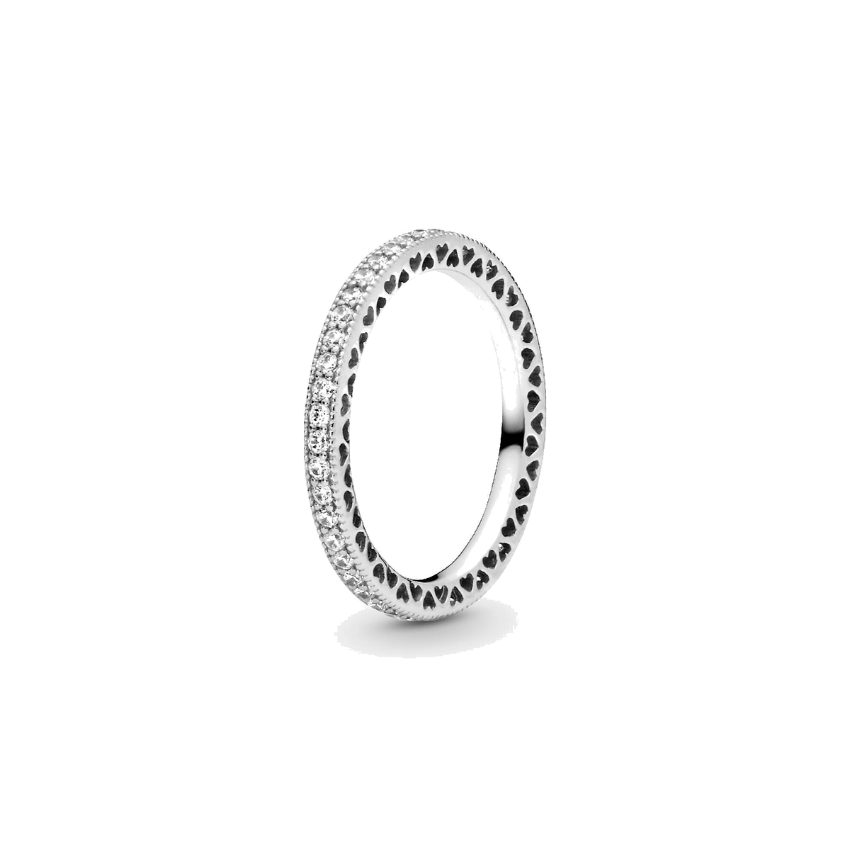 Anillo Pandora Corazones y Brillo - Bijuvera