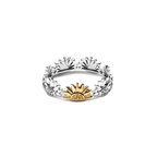 Anillo Pandora Girasol en Dos Tonos - Bijuvera