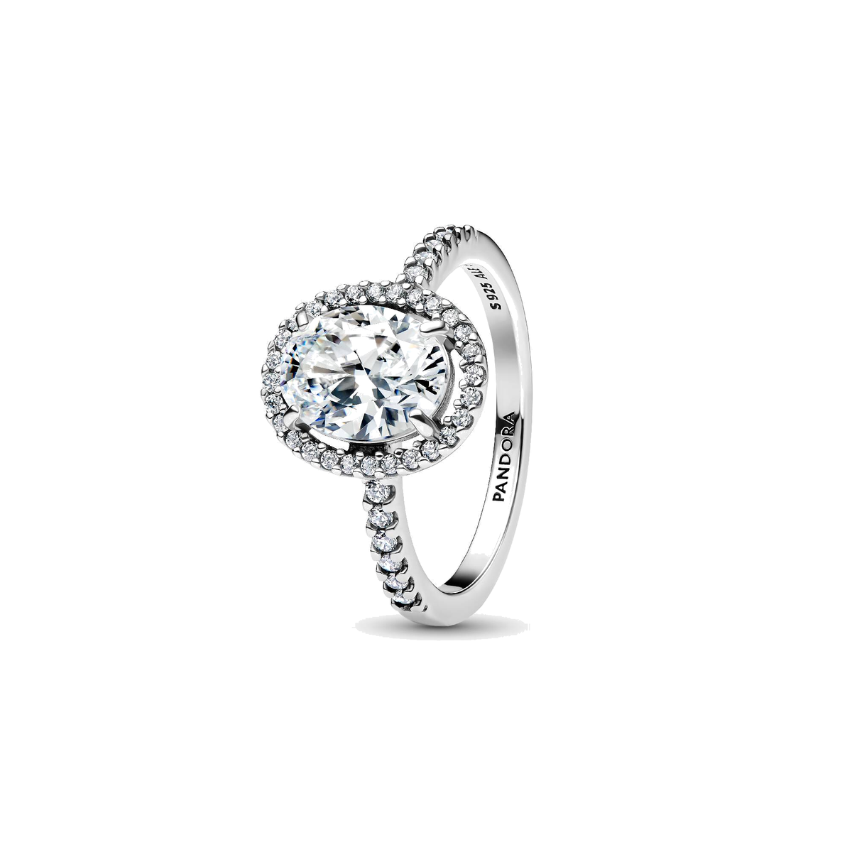 Anillo Pandora Halo Ovalado Brillante - Bijuvera