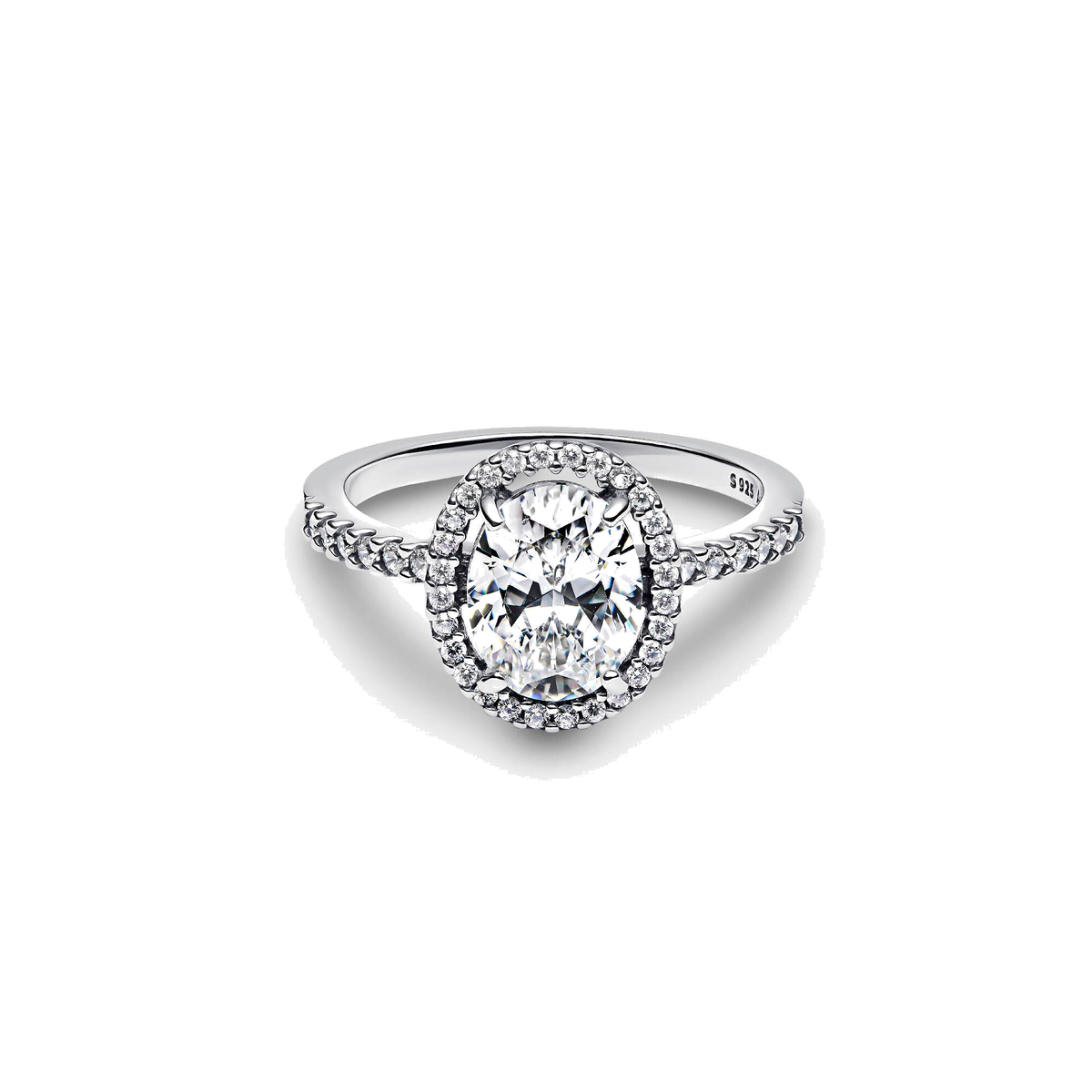 Anillo Pandora Halo Ovalado Brillante - Bijuvera