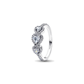 Anillo Pandora Trilogía de Corazones y Halo - Bijuvera
