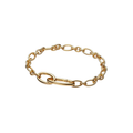 Pandora Armband van Ovalen Schakelketting die opent in de kleur Goud - Bijuvera