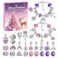 Adventskalender Schmuck – Thema Weihnachten Typ 11 mit Armband und Charms