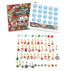 Calendrier de l'Avent Bijoux – Thématique Noël Type 12 avec Bracelets, Pendentifs et Accessoires