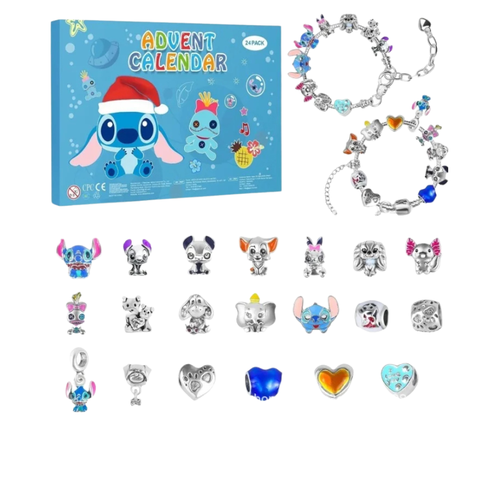 Adventskalender Type 3 Disney Sieraden - Stitch Armband en Charms Bijuvera