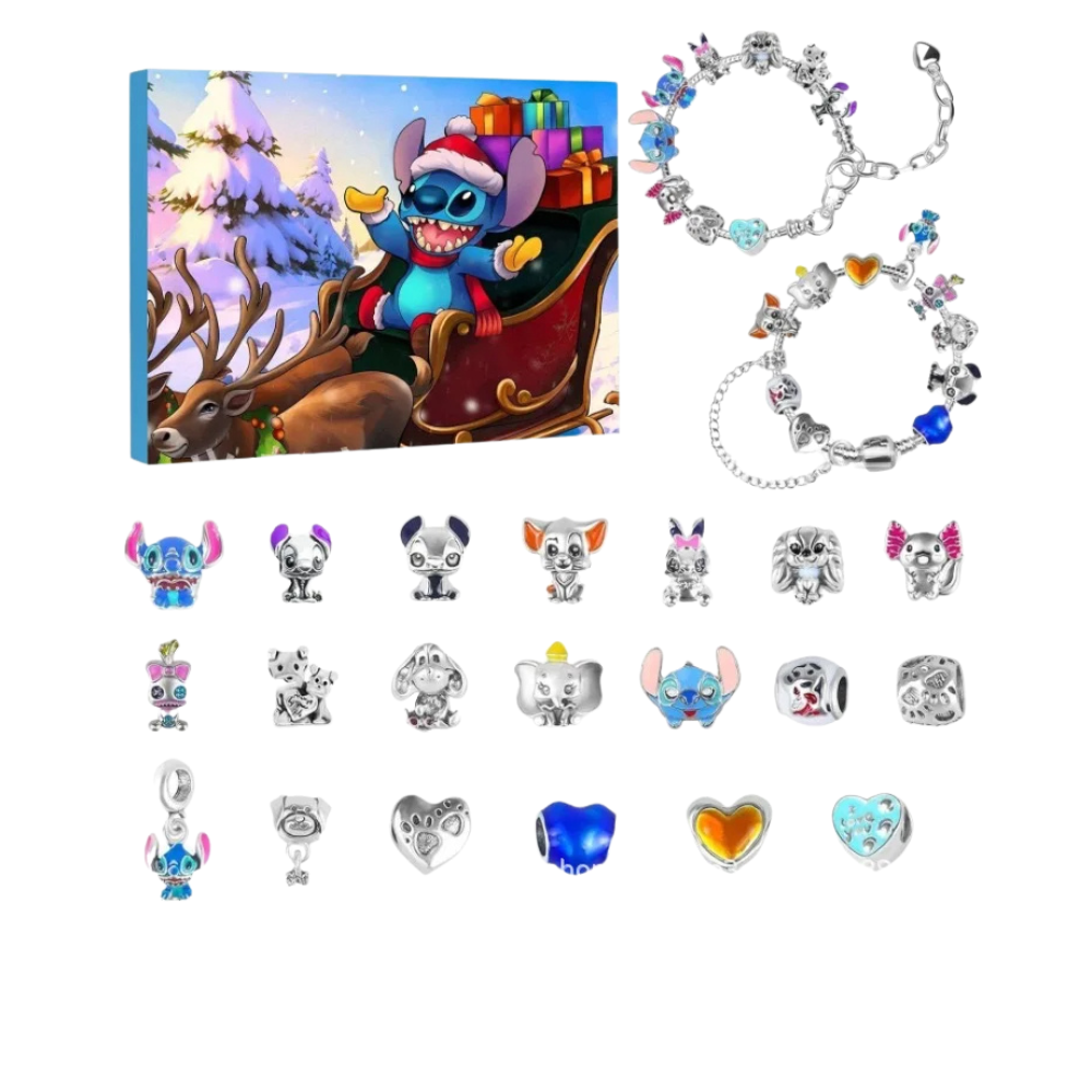 Adventskalender Type 4 Disney Sieraden - Stitch Armband en Charms Bijuvera
