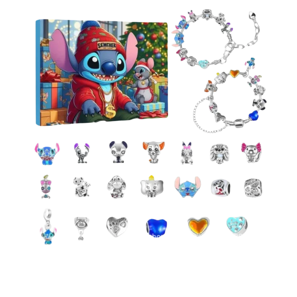 Adventskalender Type 5 Disney Sieraden - Stitch Armband en Charms Bijuvera
