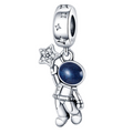 Charm Pandora Colgante Astronauta agarrando Estrella - Bijuvera