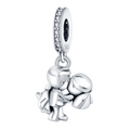 Charm Pendentif Mariage, Baiser jeunes mariés - Bijuvera
