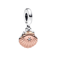Charm Pandora Hangende Schelp in Roségoud - Bijuvera