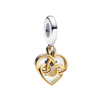 Charm Colgante Doble Grabable Mama - Bijuvera