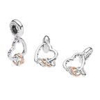 Charm Pendentif Cœur Rempli de Cœurs - Bijuvera