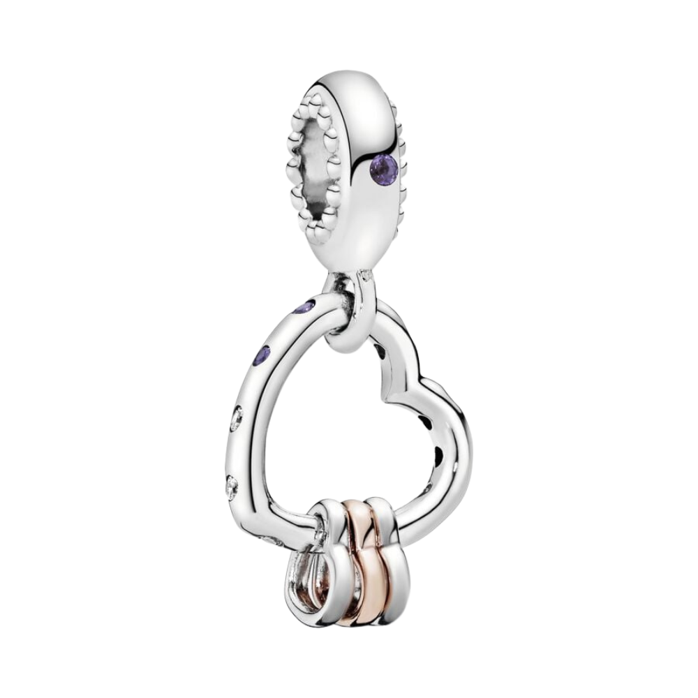 Charm Colgante Corazón Lleno de Corazones - Bijuvera