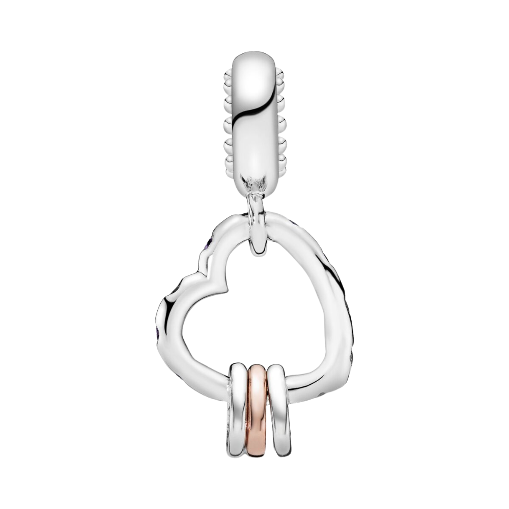 Charm Colgante Corazón Lleno de Corazones - Bijuvera
