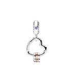 Charm Pendentif Cœur Rempli de Cœurs - Bijuvera