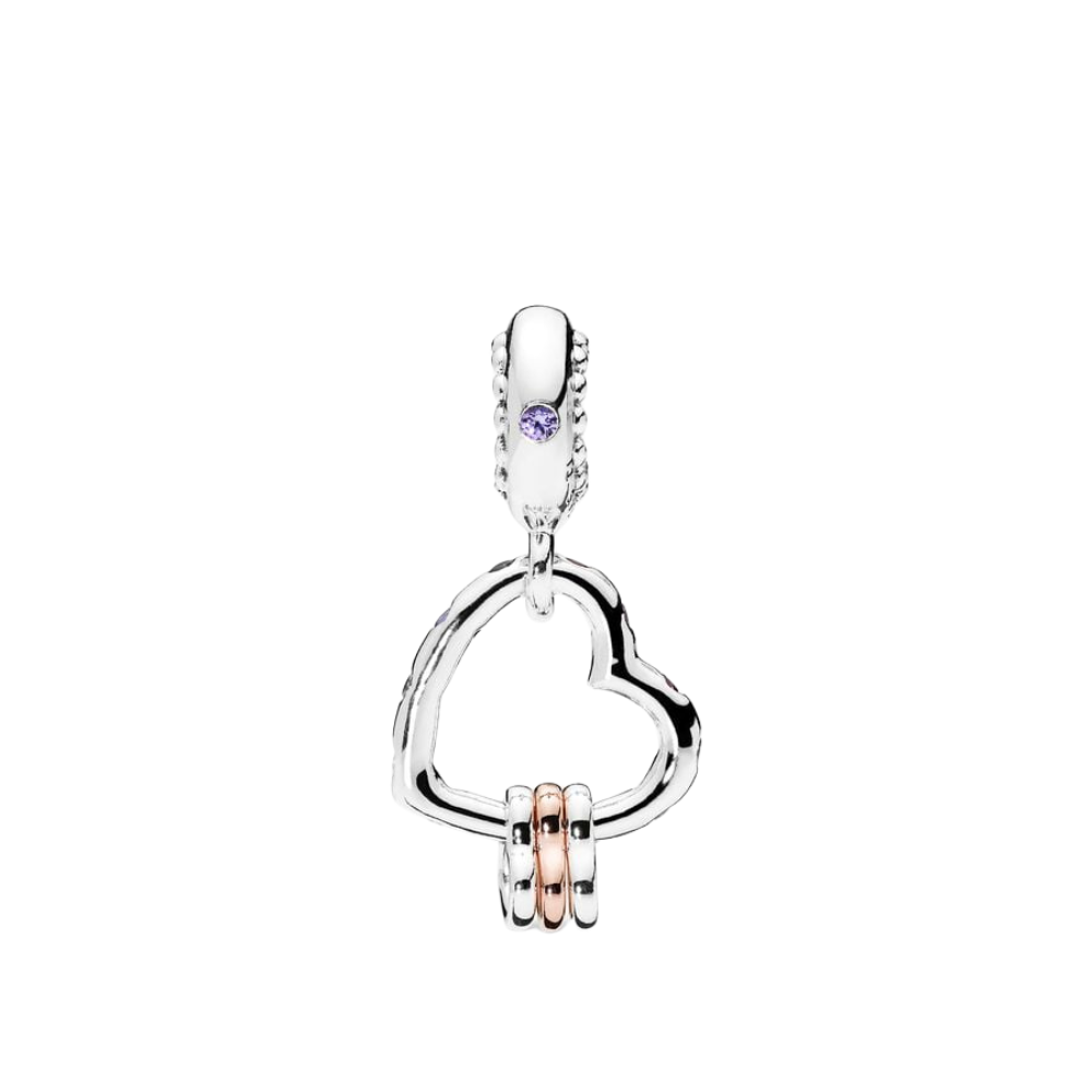 Charm Colgante Corazón Lleno de Corazones - Bijuvera