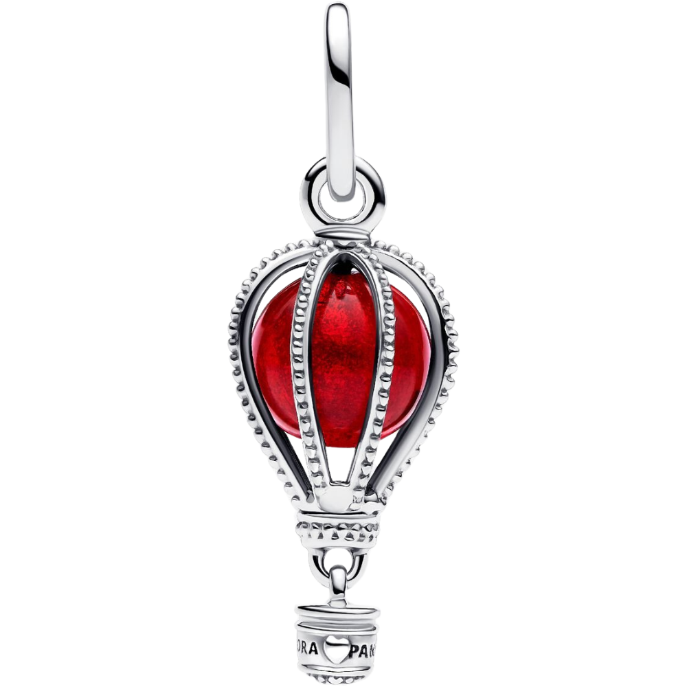 Charm Pandora Colgante Globo Aerostático de Cristal Murano y Plata de Ley 925