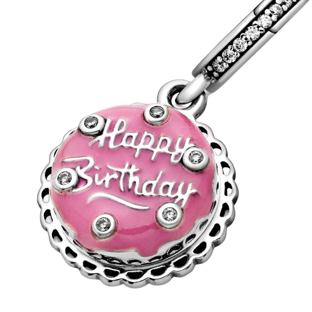 Charm Colgante Tarta de Cumpleaños -Bijuvera