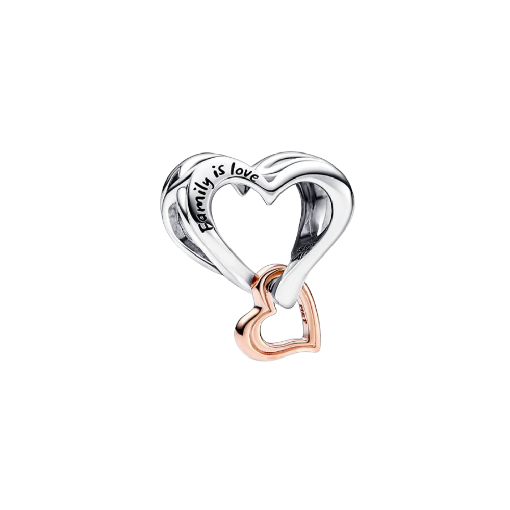 Charm Pandora Corazón Infinito en Filigrana en Dos Tonos - Bijuvera