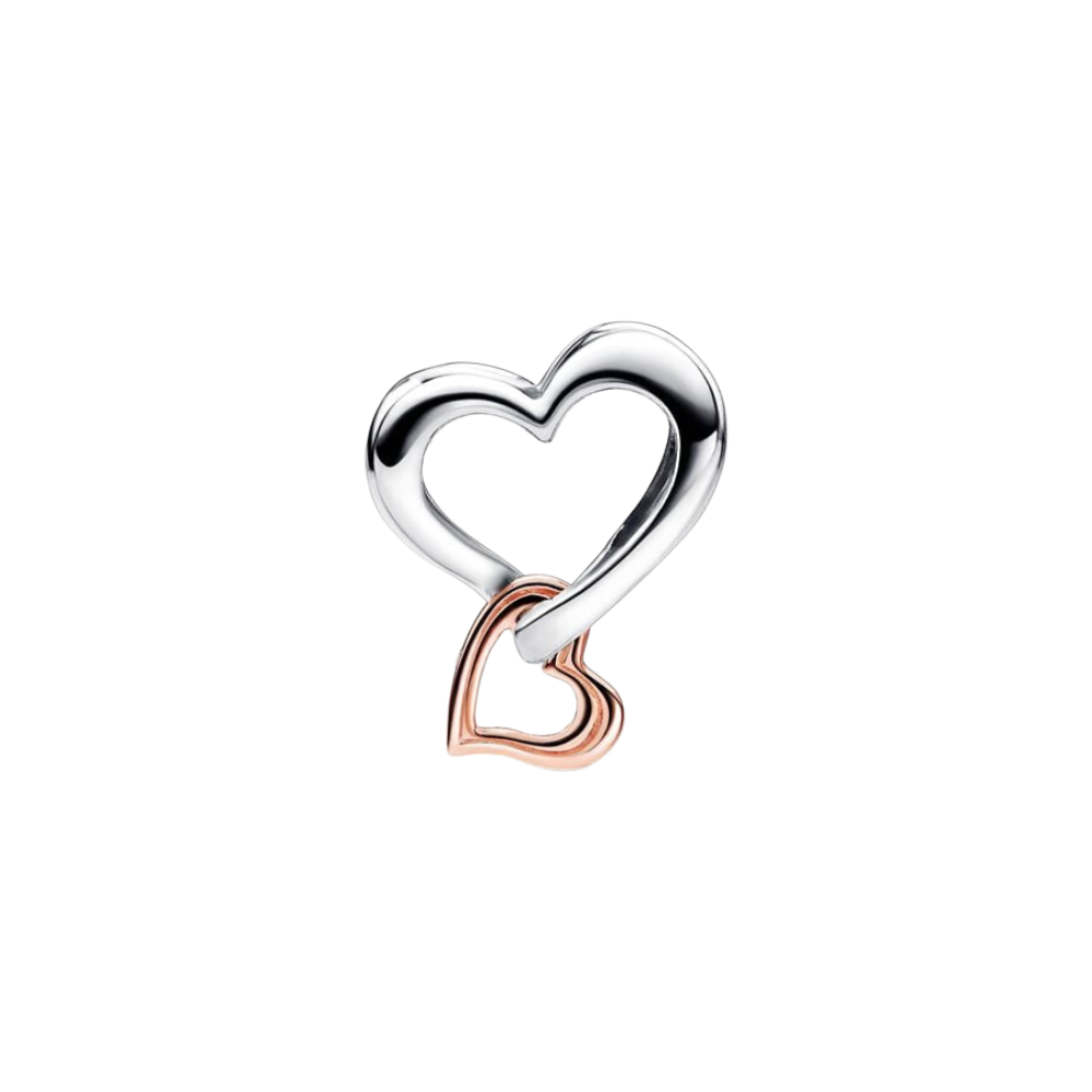 Charm Pandora Corazón Infinito en Filigrana en Dos Tonos - Bijuvera