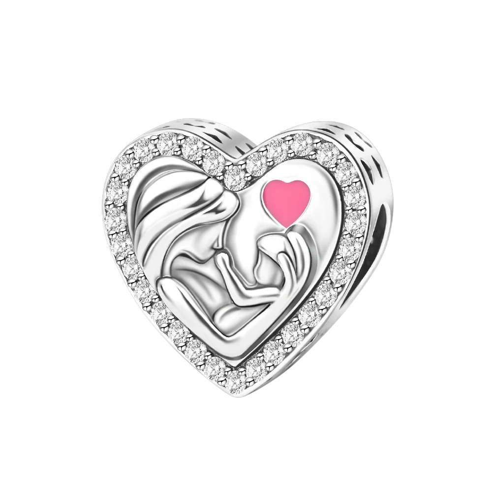 Charm Corazón Madre y Bebe - Bijuvera