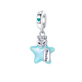 Charm Pandora Estrella Azul que se Ilumina "Lucky" - Bijuvera