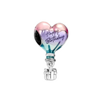 Charm Globo Aerostático Feliz Cumpleaños - Bijuvera