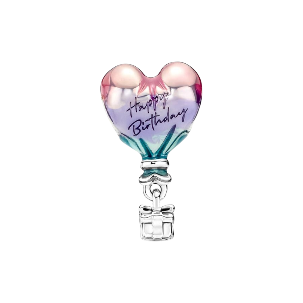 Charm Globo Aerostático Feliz Cumpleaños - Bijuvera