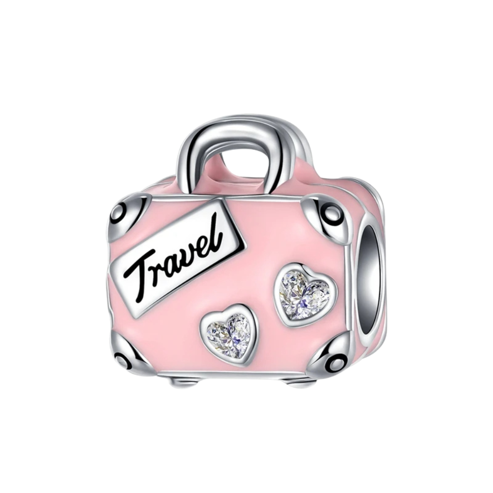 Charm Maleta de Viaje "Travel" Rosa - Bijuvera