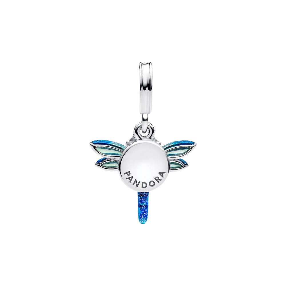 Charm Pandora Colgante Doble Libélula – Plata de Ley 925 con Diseño Inspirado en la Naturaleza