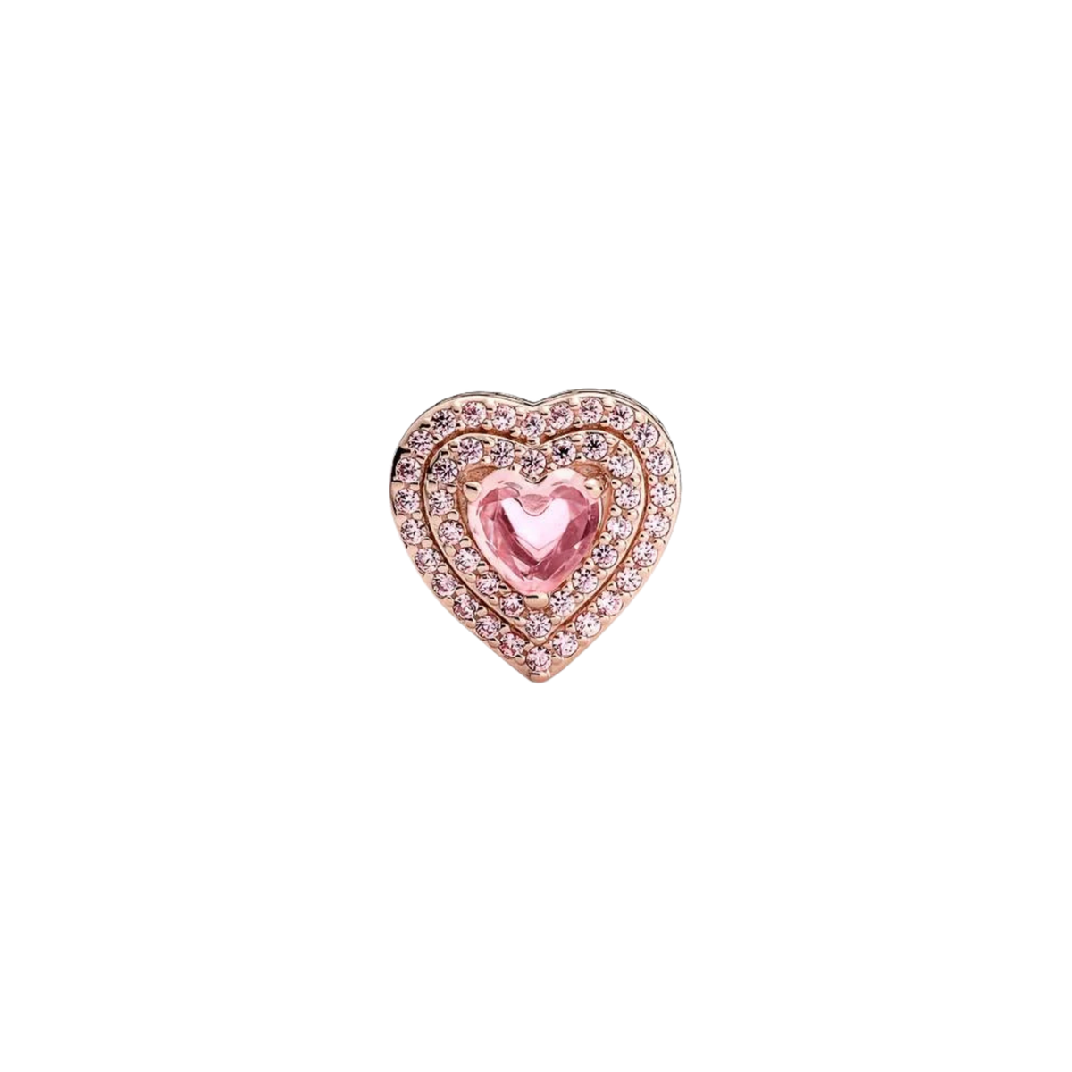 Charm Pandora Corazón Nivelado Brillante - Bijuvera