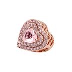 Charm Pandora Corazón Nivelado Brillante - Bijuvera