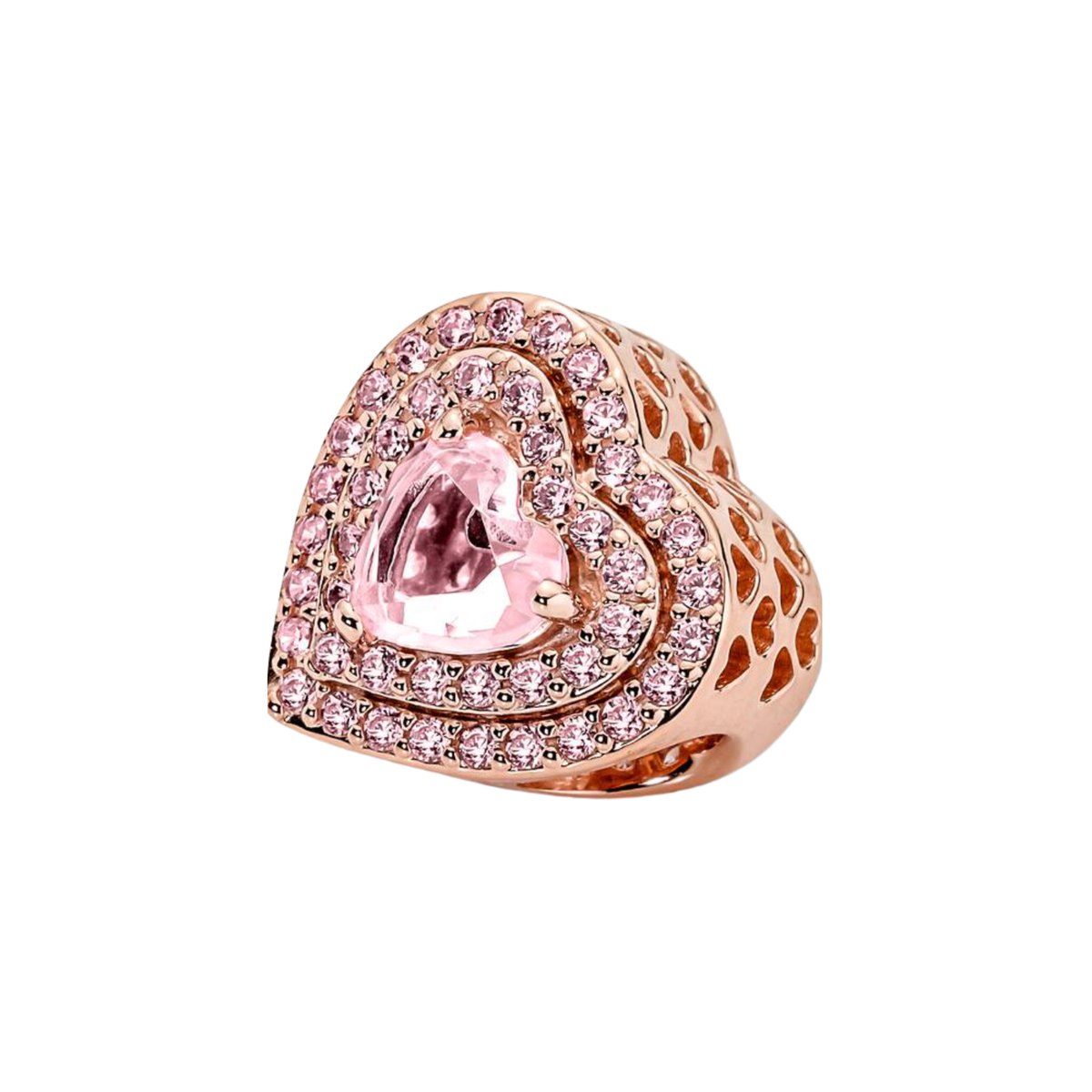Charm Pandora Corazón Nivelado Brillante - Bijuvera