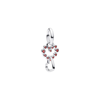Charm Pandora Corazones Conectados y Gemas Rojas - Bijuvera