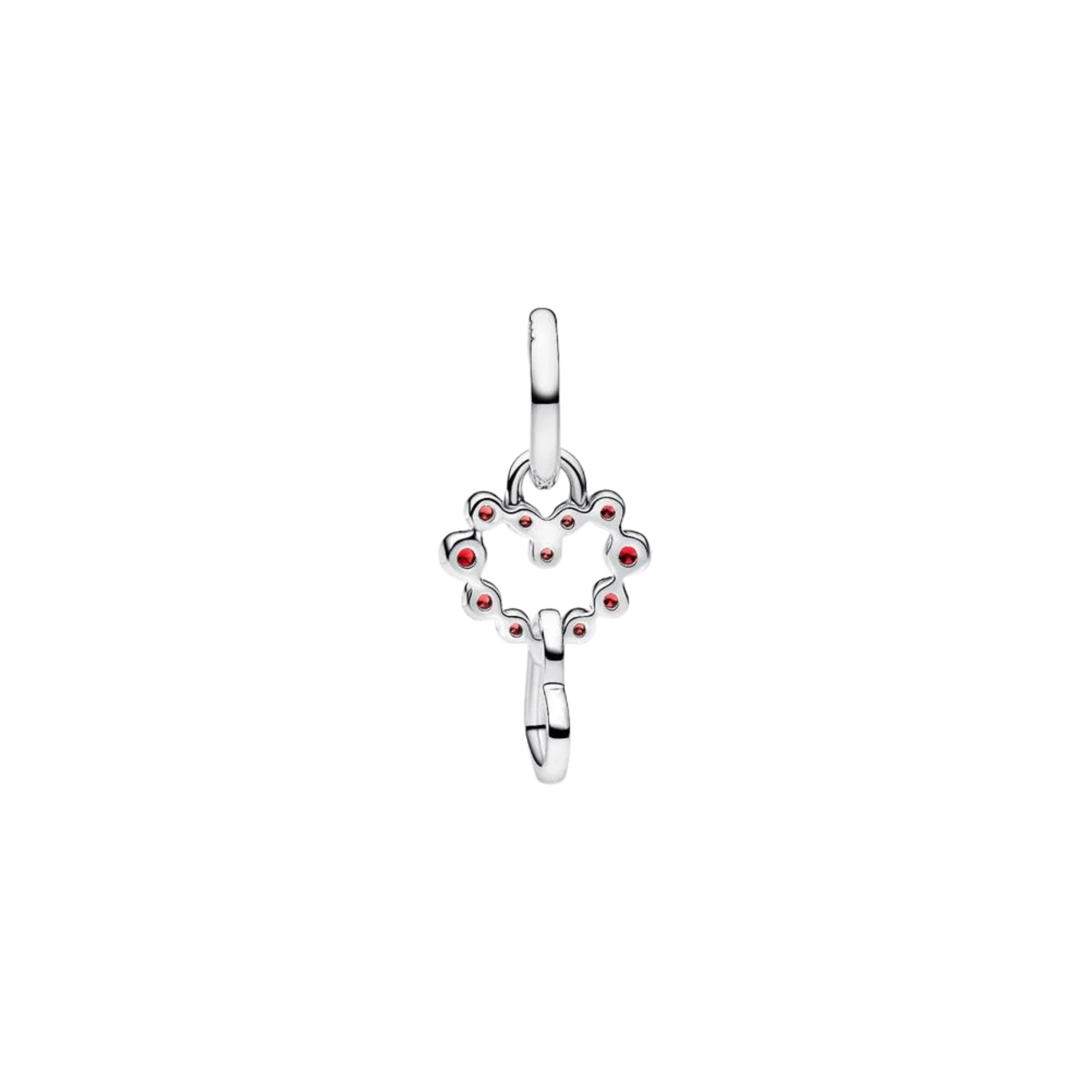 Charm Pandora Corazones Conectados y Gemas Rojas - Bijuvera