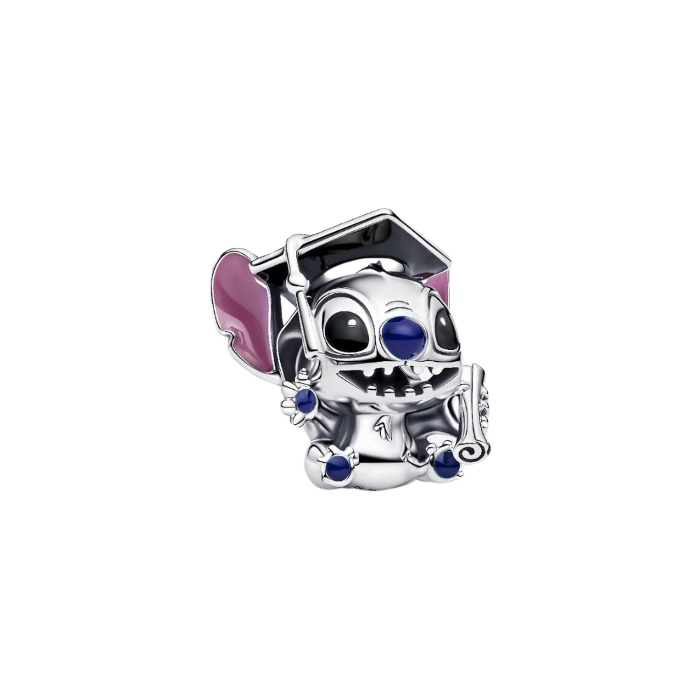 Charm Pandora Stitch Graduación 2025 – Plata de Ley 925 Oficial
