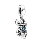 Pandora Charm Lilo und Stitch Disney Schloss 925er Sterlingsilber