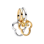 Charm Pandora Colgante Divisible Disney Mickey & Minnie – Plata de Ley 925 con Baño de Oro 14k
