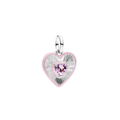 Charm Pandora Medallón Corazón Radiante Rosa - Bijuvera