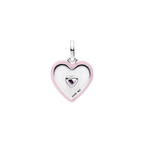 Charm Pandora Medallón Corazón Radiante Rosa - Bijuvera