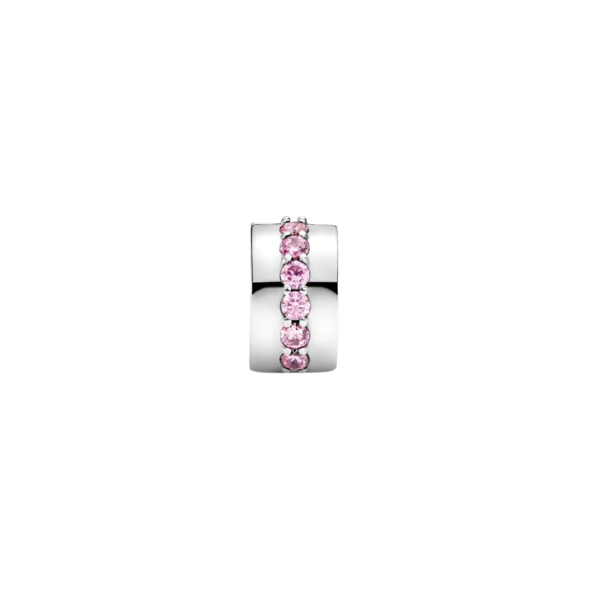 Charm Pandora di Clip File Brillanti Rosa - Bijuvera