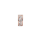 Pandora Clear Pavé Clip Charm in Rose Gold - Bijuvera