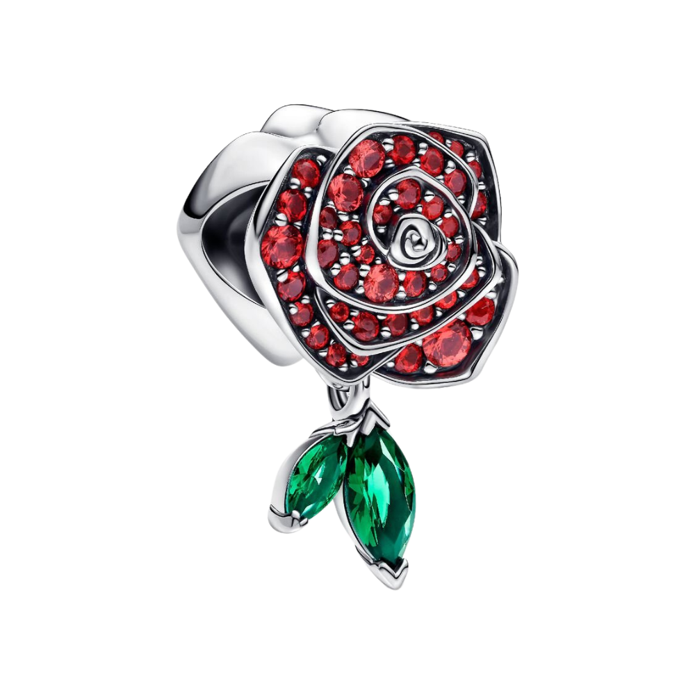 Charm Pandora Rosa Floreciendo Brillante en Plata de Ley con Circonitas – Pulsera Moments