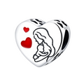Charm Silhouette Étreinte Bébé et Mère - Bijuvera