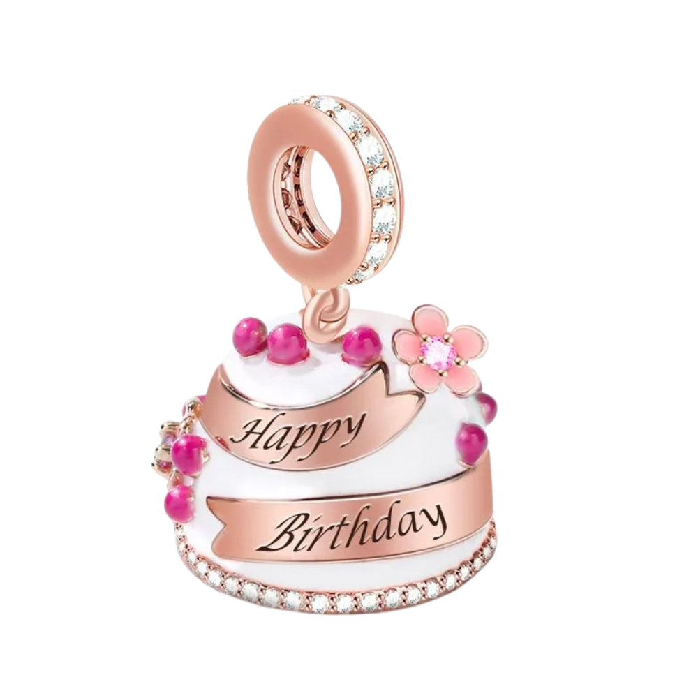 Charm Tarta Cumpleaños "Happy Birthday" - Bijuvera